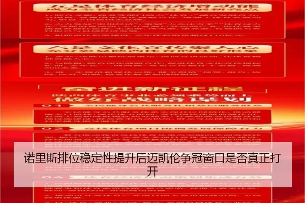 诺里斯排位稳定性提升后迈凯伦争冠窗口是否真正打开
