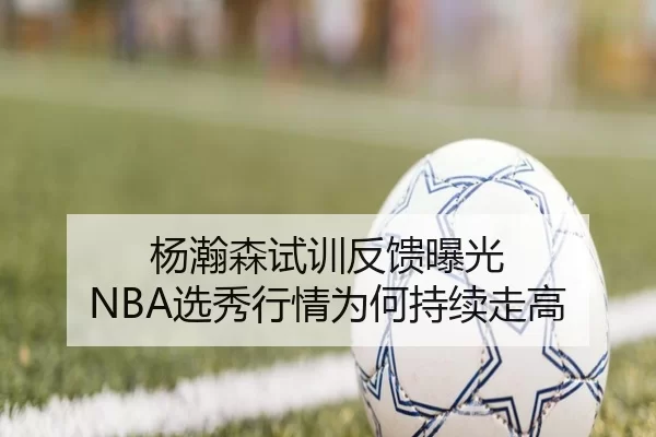 杨瀚森试训反馈曝光 NBA选秀行情为何持续走高